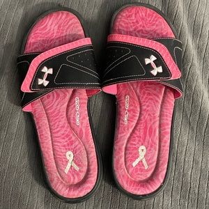 Under Armour Breast Cancer Slides